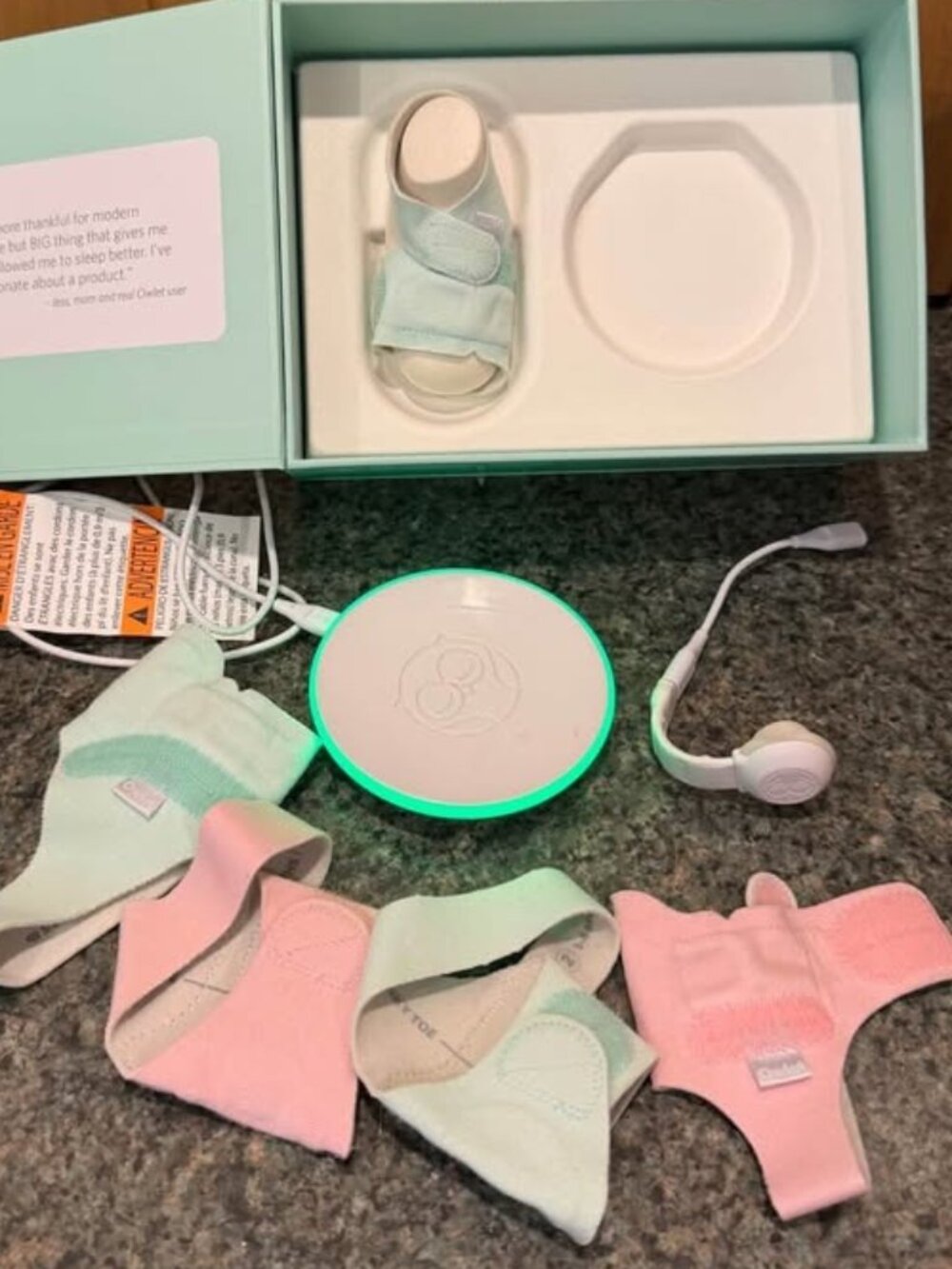 Owlet sleep sock 2. Please read all